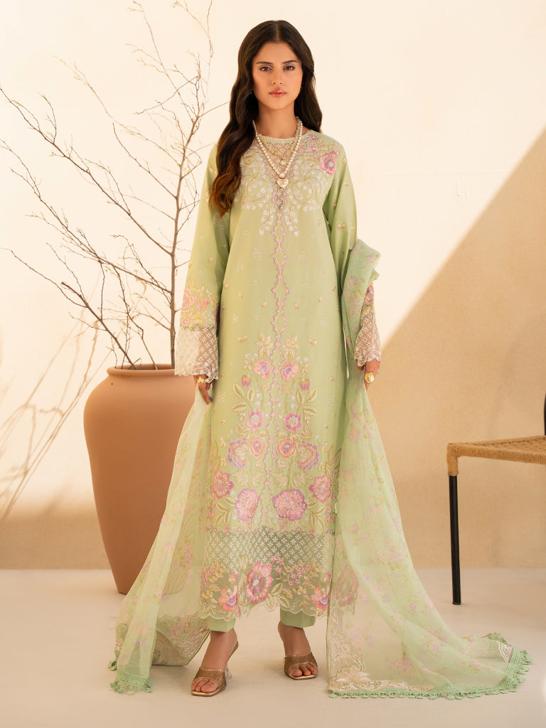 Rajbari | Jahaan Premium Festive Lawn | RAYA (Jahan) 1-B - Official Rajbari stockist in UK - Sakeena London