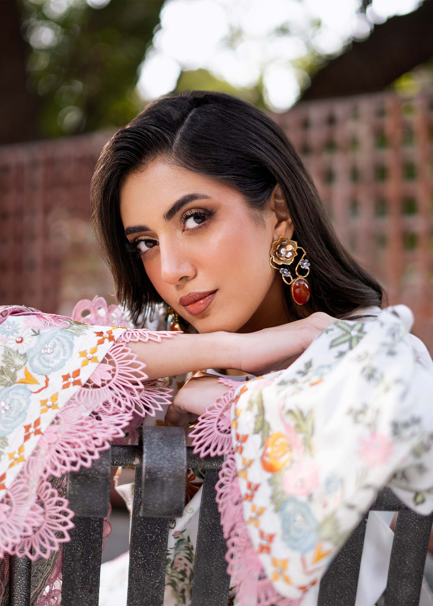 Fozia Khalid | Blossom Festive Lawn 25 | Lilly - Official Fozia Khalid stockist in UK - Sakeena London