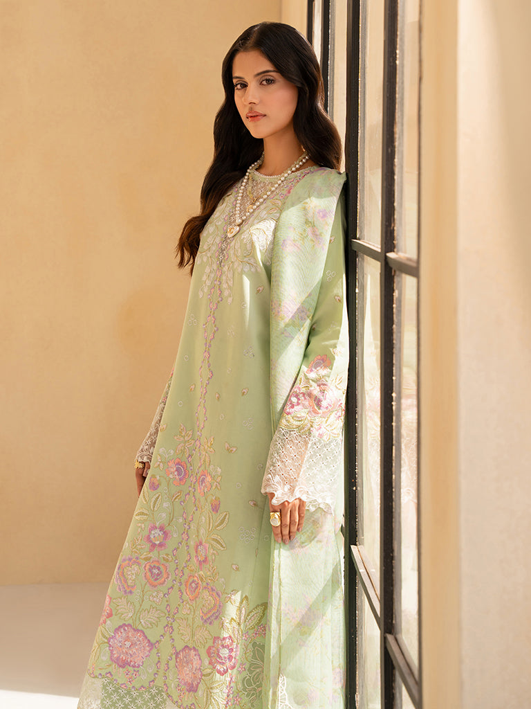 Rajbari | Jahaan Premium Festive Lawn | RAYA (Jahan) 1-B - Official Rajbari stockist in UK - Sakeena London