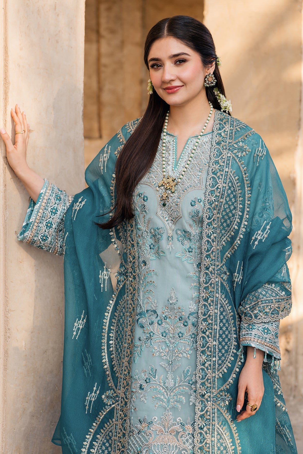 Imrozia Premium | Meeras Luxury Eid 25 | I-225 FEROZA - Official Imrozia Premium stockist in UK - Sakeena London