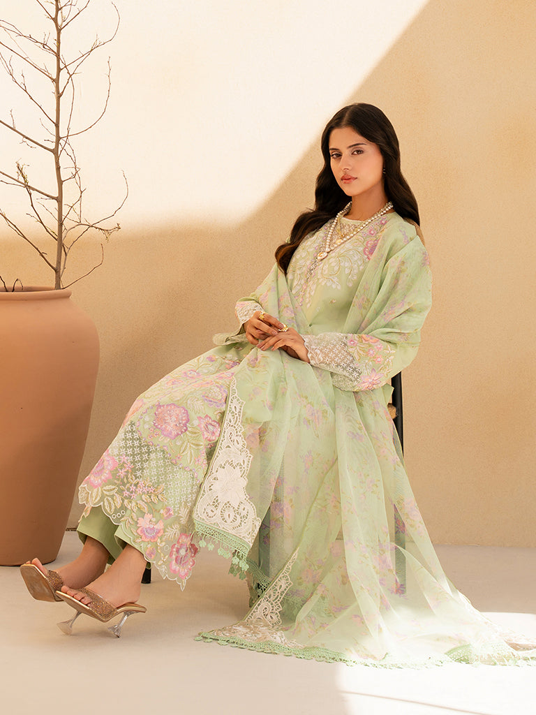 Rajbari | Jahaan Premium Festive Lawn | RAYA (Jahan) 1-B - Official Rajbari stockist in UK - Sakeena London