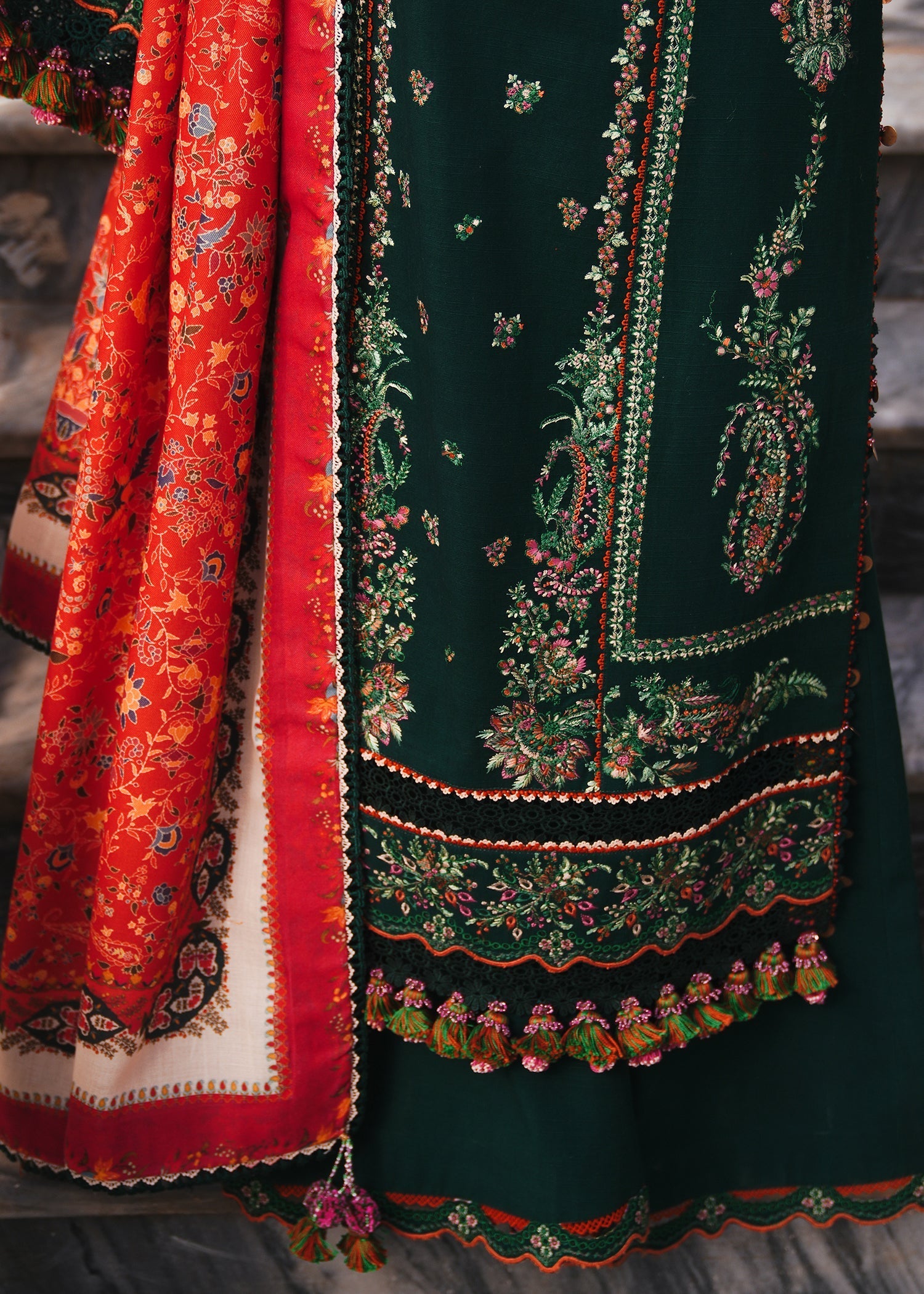 Hussain Rehar | Winter Shawl 24 | Masarrah - Official Hussain Rehar stockist in UK - Sakeena London