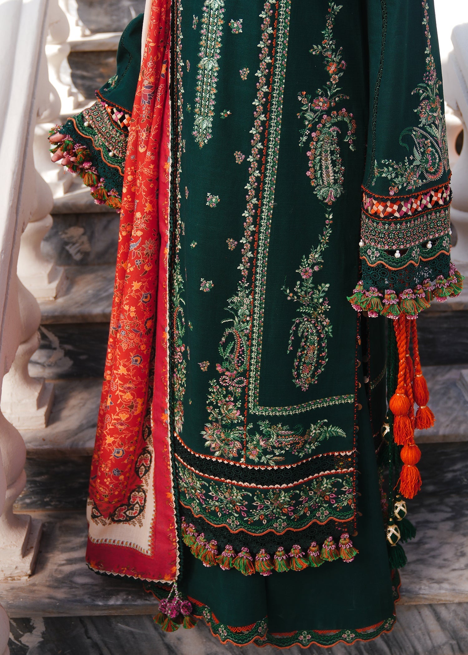 Hussain Rehar | Winter Shawl 24 | Masarrah - Official Hussain Rehar stockist in UK - Sakeena London