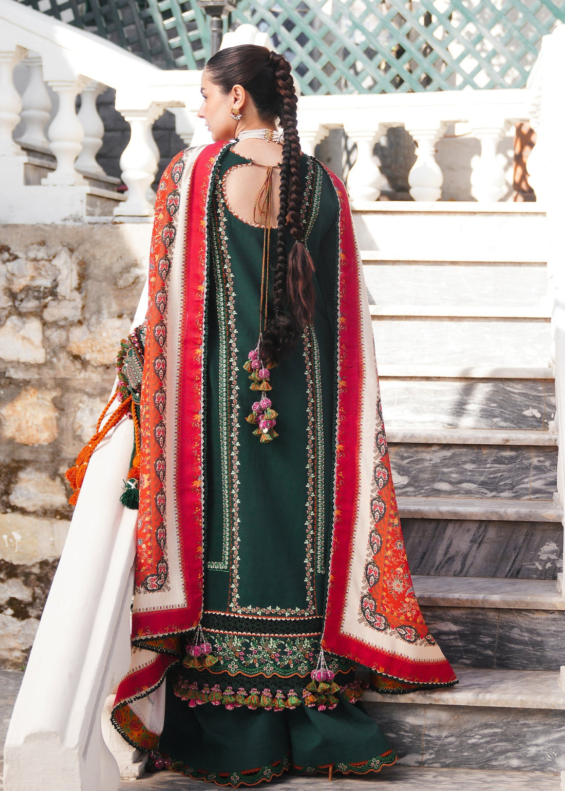 Hussain Rehar | Winter Shawl 24 | Masarrah - Official Hussain Rehar stockist in UK - Sakeena London
