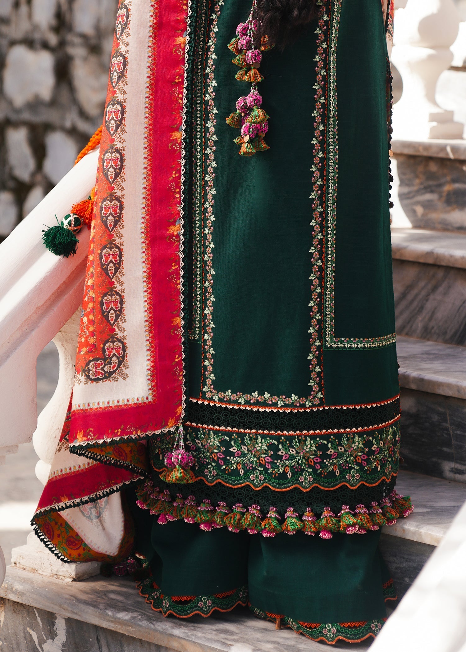 Hussain Rehar | Winter Shawl 24 | Masarrah - Official Hussain Rehar stockist in UK - Sakeena London