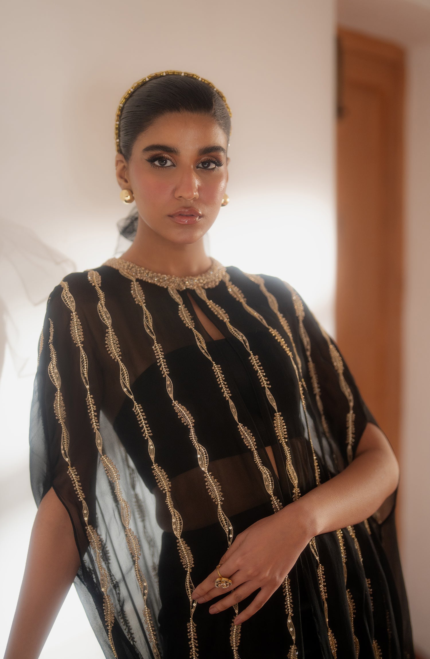 Caia | Luxury Eid Edits 25 | SADIE- BLACK - Official Caia stockist in UK - Sakeena London