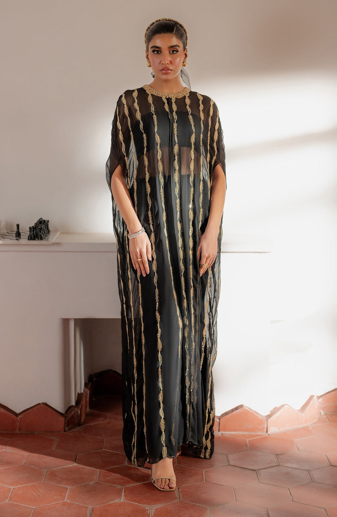 Caia | Luxury Eid Edits 25 | SADIE- BLACK - Official Caia stockist in UK - Sakeena London