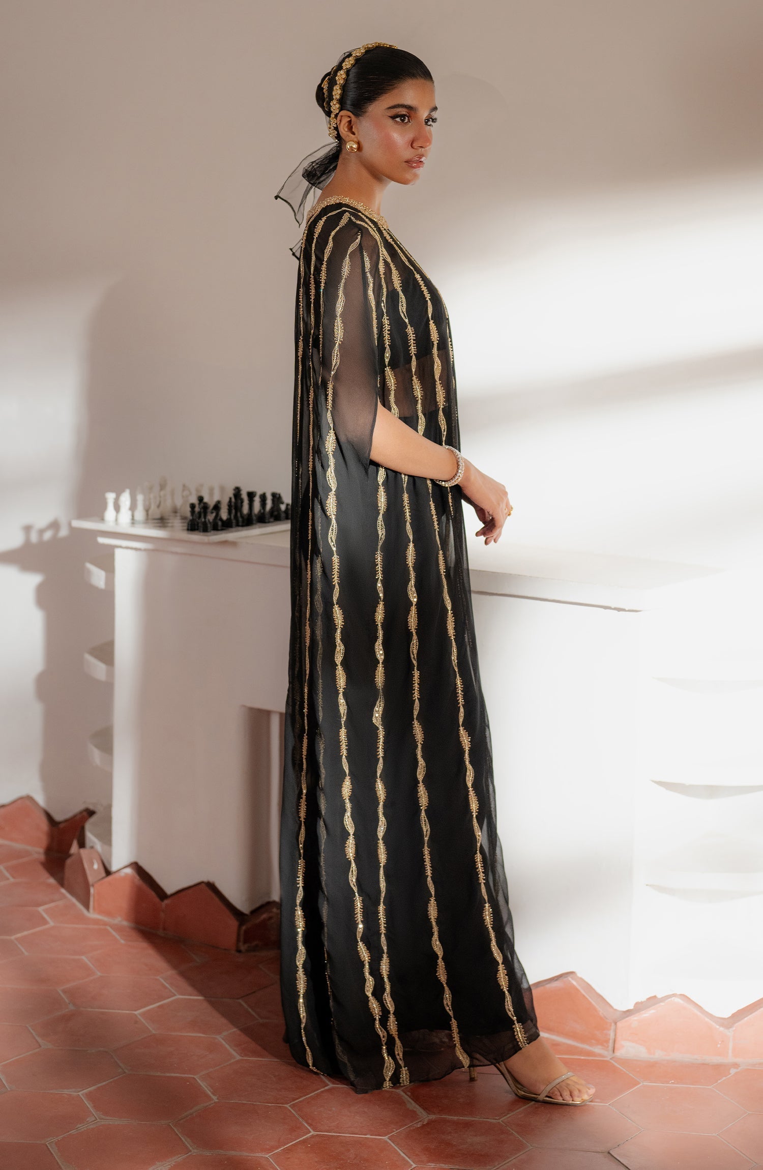 Caia | Luxury Eid Edits 25 | SADIE- BLACK - Official Caia stockist in UK - Sakeena London