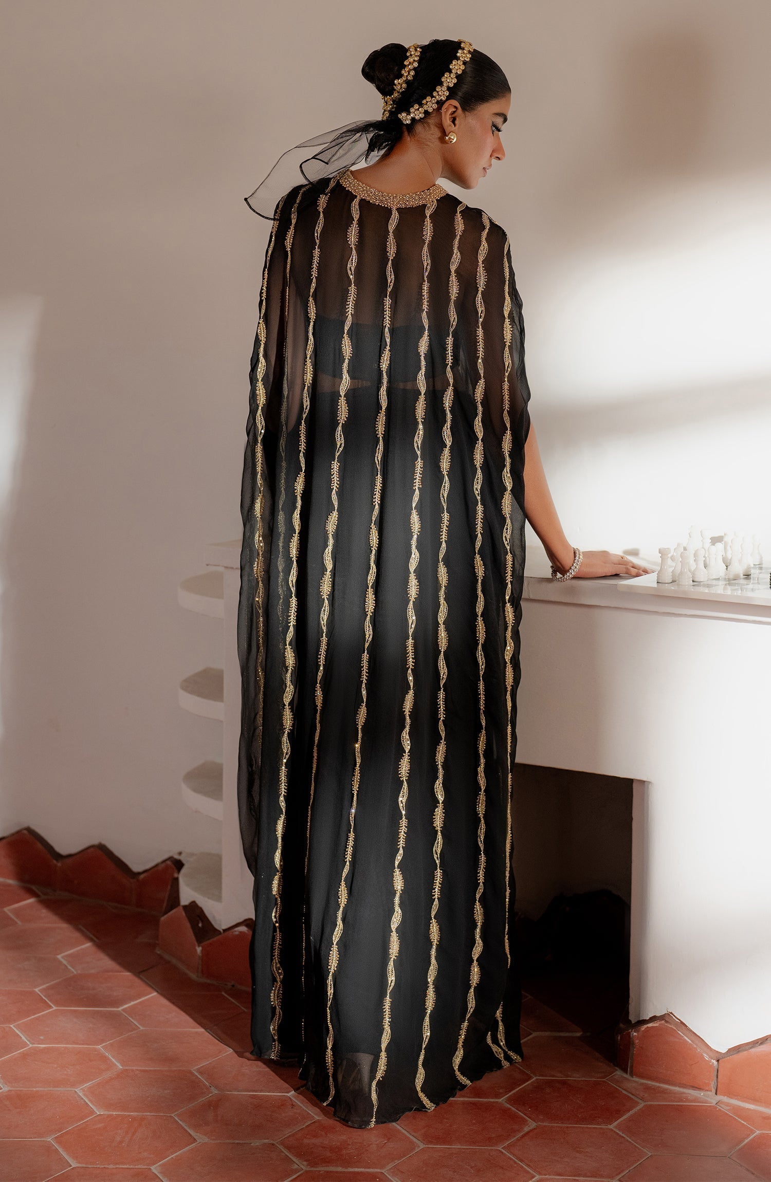 Caia | Luxury Eid Edits 25 | SADIE- BLACK - Official Caia stockist in UK - Sakeena London