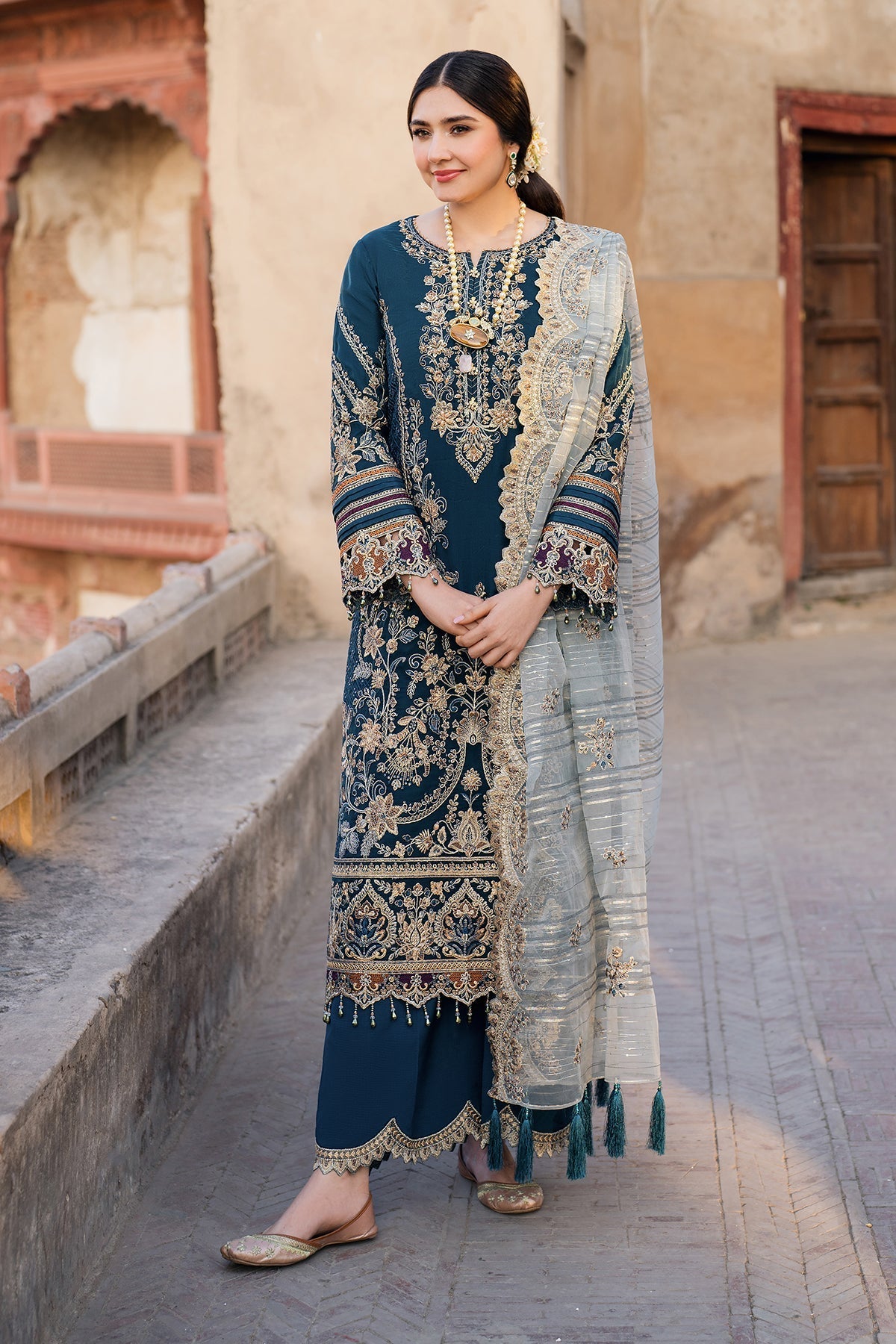 Imrozia Premium | Meeras Luxury Eid 25 | I-223 NEELAM - Official Imrozia Premium stockist in UK - Sakeena London