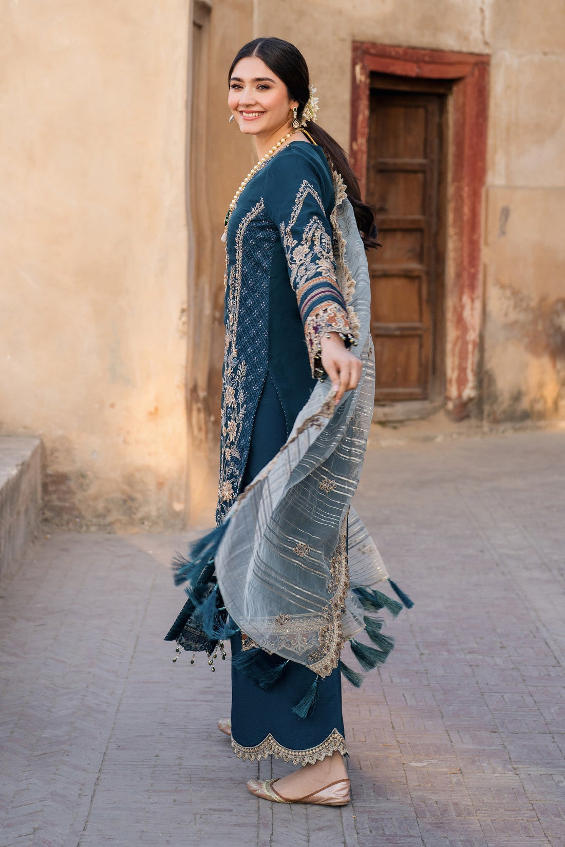 Imrozia Premium | Meeras Luxury Eid 25 | I-223 NEELAM - Official Imrozia Premium stockist in UK - Sakeena London