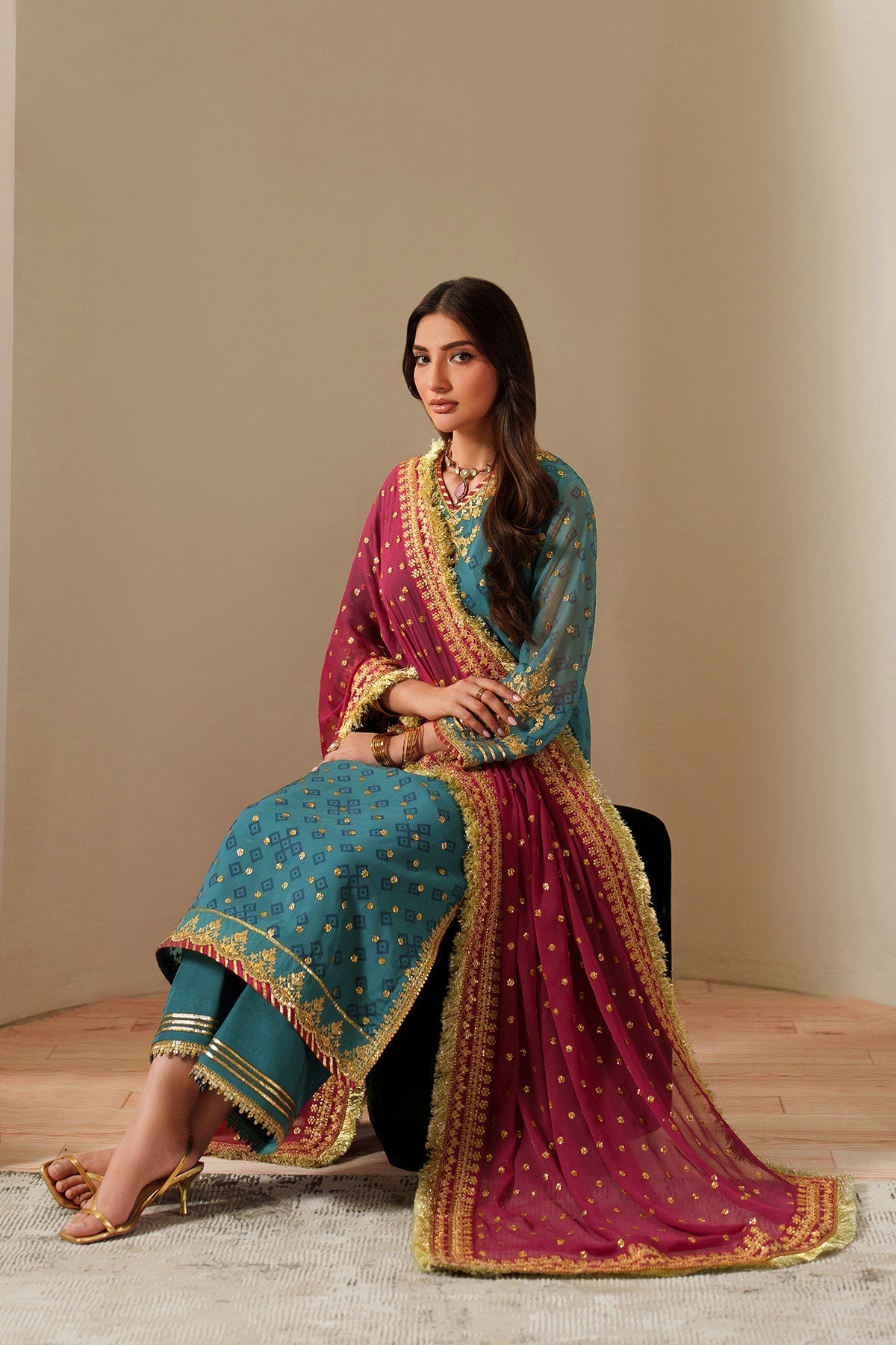 Alizeh | Fleur Chiffon | AF-CH-2192-Elaira - Official Alizeh stockist in UK - Sakeena London