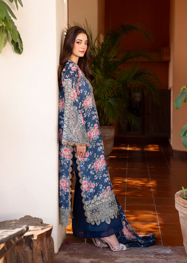 Myeesha | Lamhay Luxury Lawn 25 | Zohra - Official Myeesha stockist in UK - Sakeena London