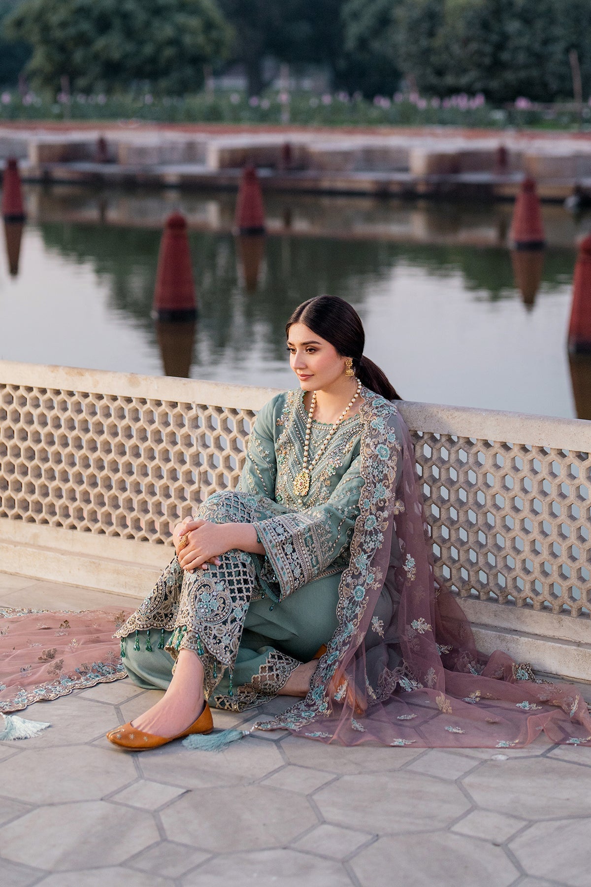 Imrozia Premium | Meeras Luxury Eid 25 | I-221 ZAMURD - Official Imrozia Premium stockist in UK - Sakeena London