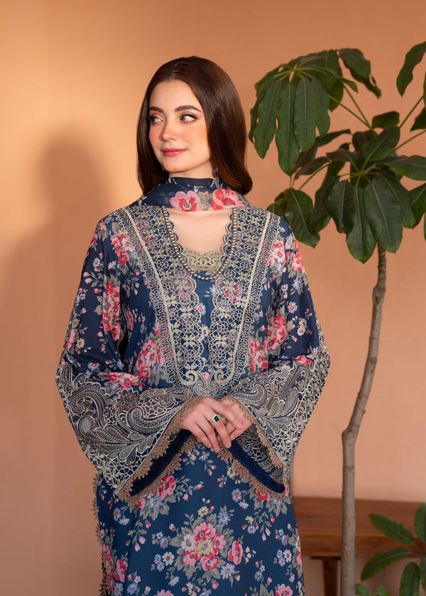Myeesha | Lamhay Luxury Lawn 25 | Zohra - Official Myeesha stockist in UK - Sakeena London