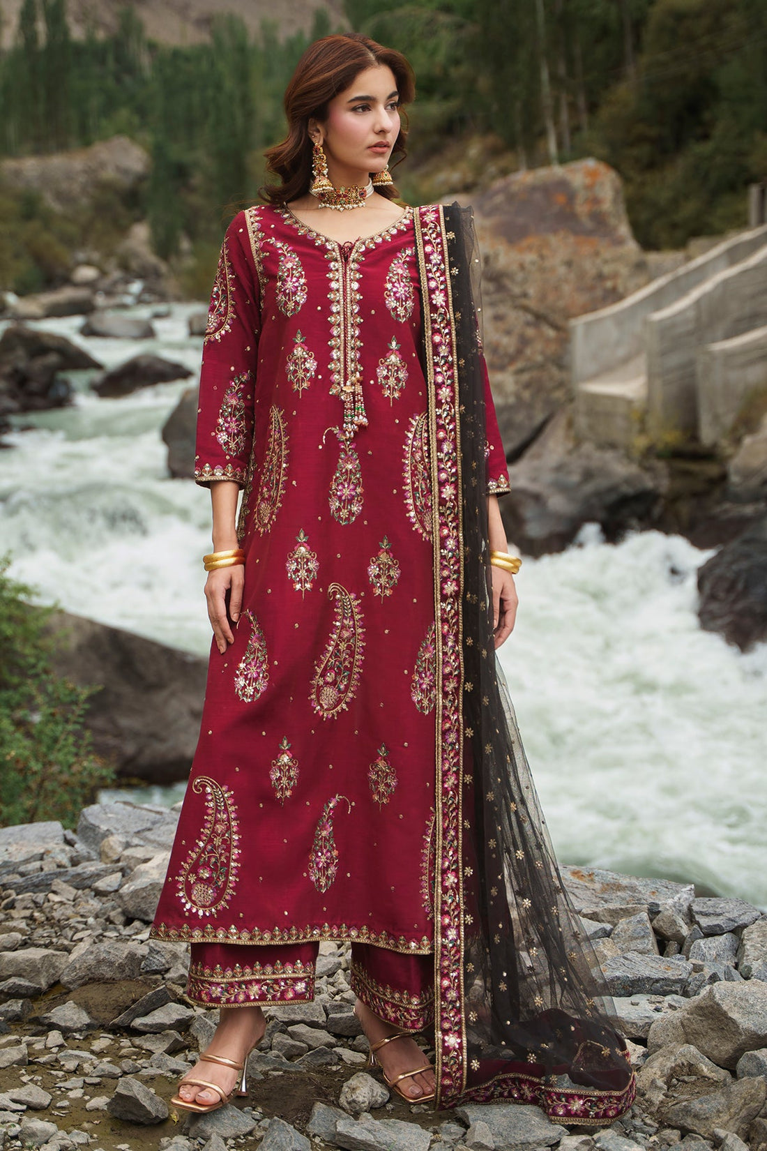 Charizma | Festive Pret | Embroidered Raw Silk CMA-6-448 by Charizma – Pakistani designer wear