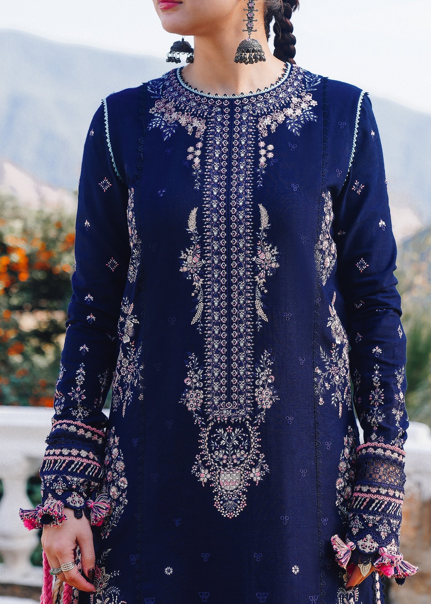 Hussain Rehar | Winter Shawl 24 | Barq - Official Hussain Rehar stockist in UK - Sakeena London