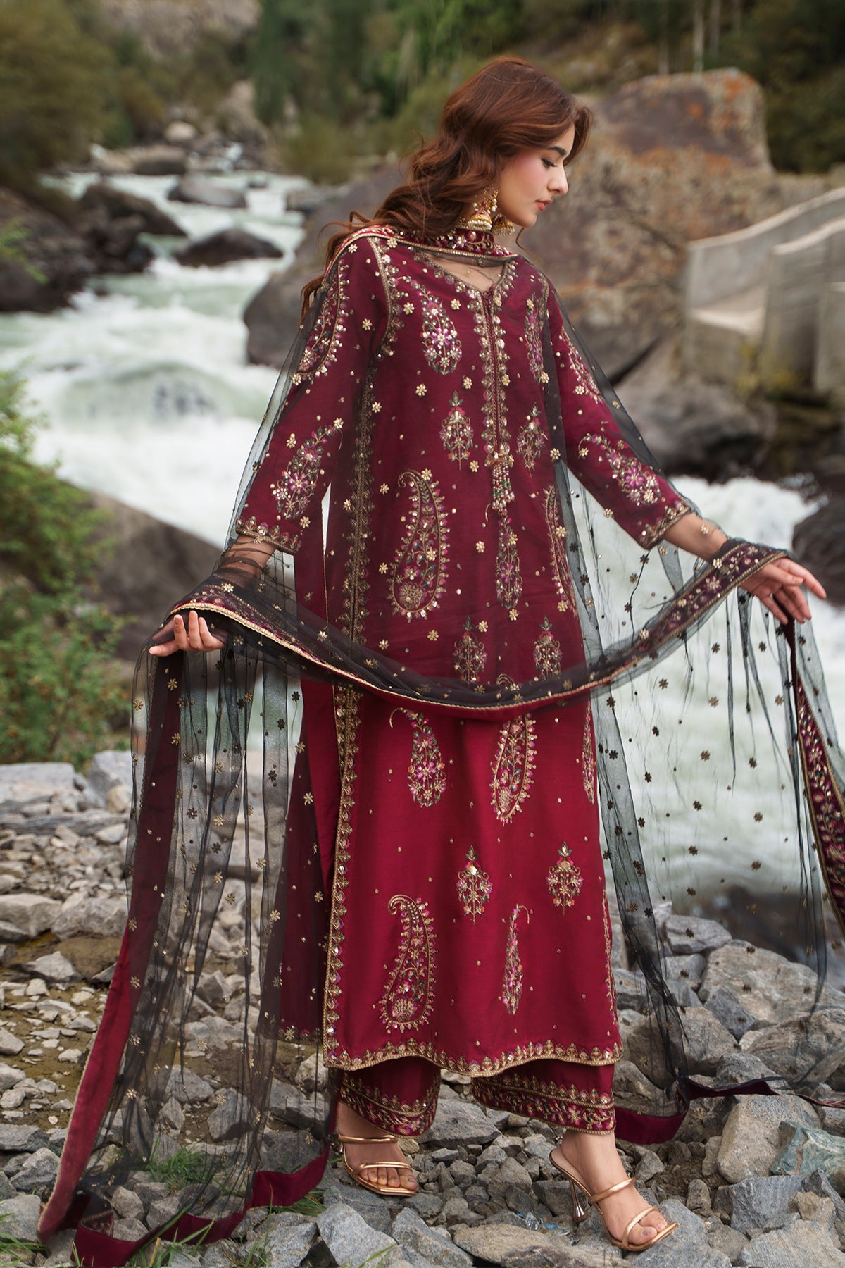 Charizma | Festive Pret | Embroidered Raw Silk CMA-6-448