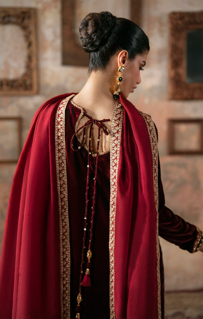 Maya | Viola Luxe Velvet 25 | NYRA - Official Maria Osama Khan stockist in UK - Sakeena London