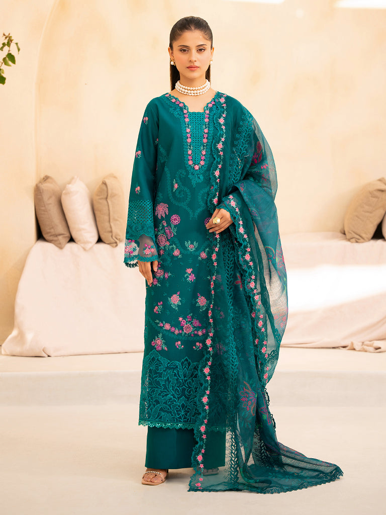 Rajbari | Jahaan Premium Festive Lawn | ZARA (Jahan) 3-A - Official Rajbari stockist in UK - Sakeena London