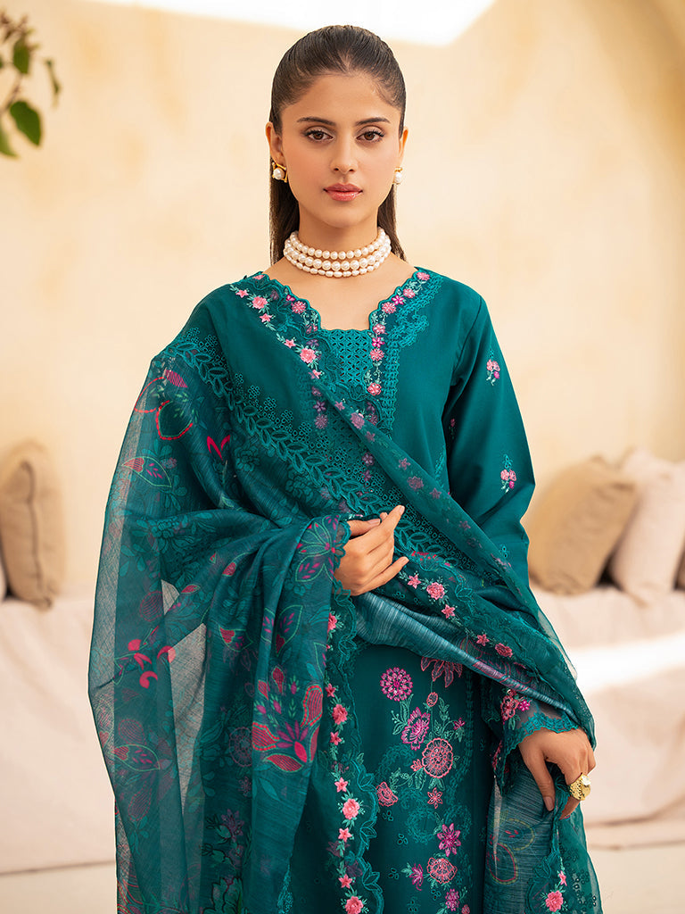 Rajbari | Jahaan Premium Festive Lawn | ZARA (Jahan) 3-A - Official Rajbari stockist in UK - Sakeena London