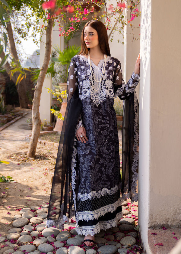 Myeesha | Lamhay Luxury Lawn 25 | Chandni - Official Myeesha stockist in UK - Sakeena London