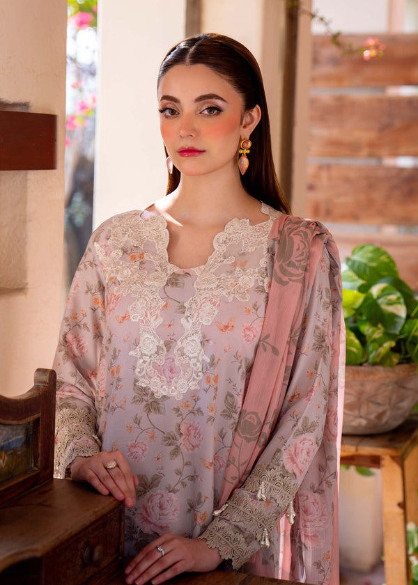 Myeesha | Lamhay Luxury Lawn 25 | Kanwal (Long Shirt) - Official Myeesha stockist in UK - Sakeena London