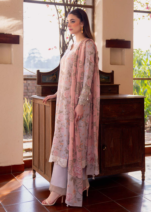 Myeesha | Lamhay Luxury Lawn 25 | Kanwal (Long Shirt) - Official Myeesha stockist in UK - Sakeena London