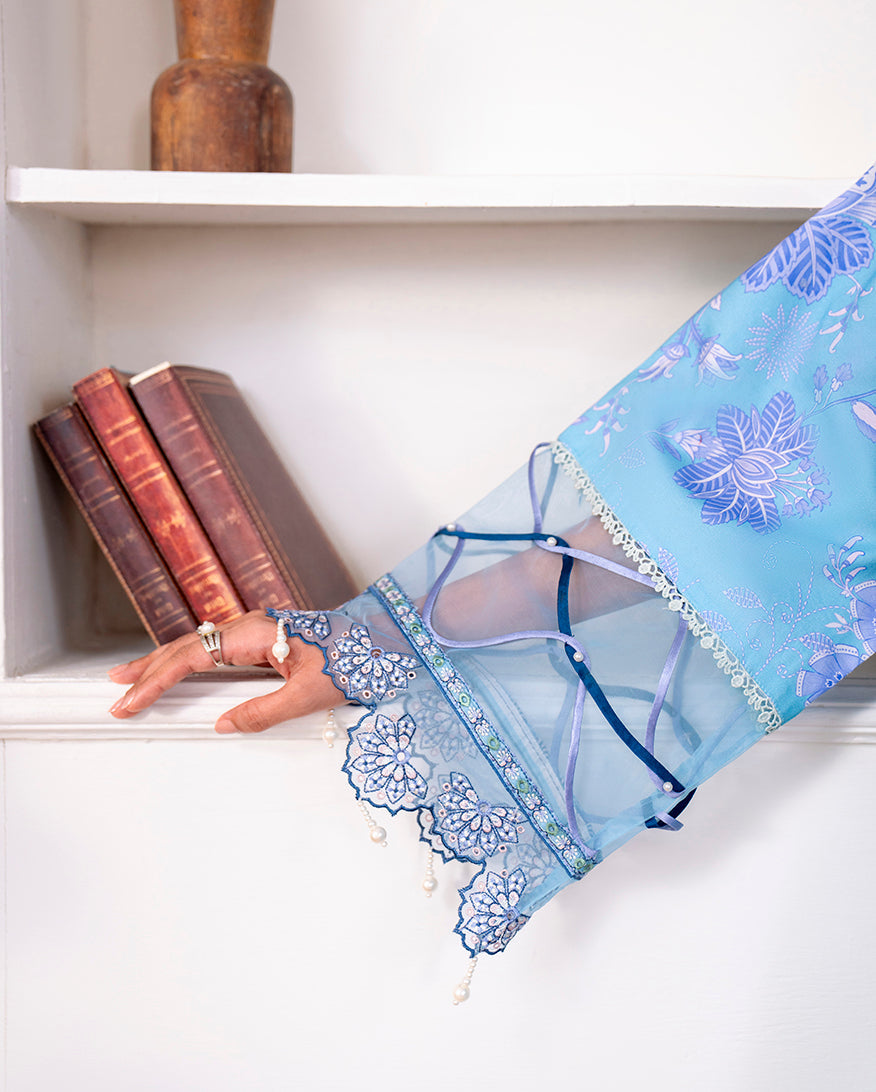 Roheenaz | Aezel Embroidered Cambric | Miren - Official Roheenaz stockist in UK - Sakeena London