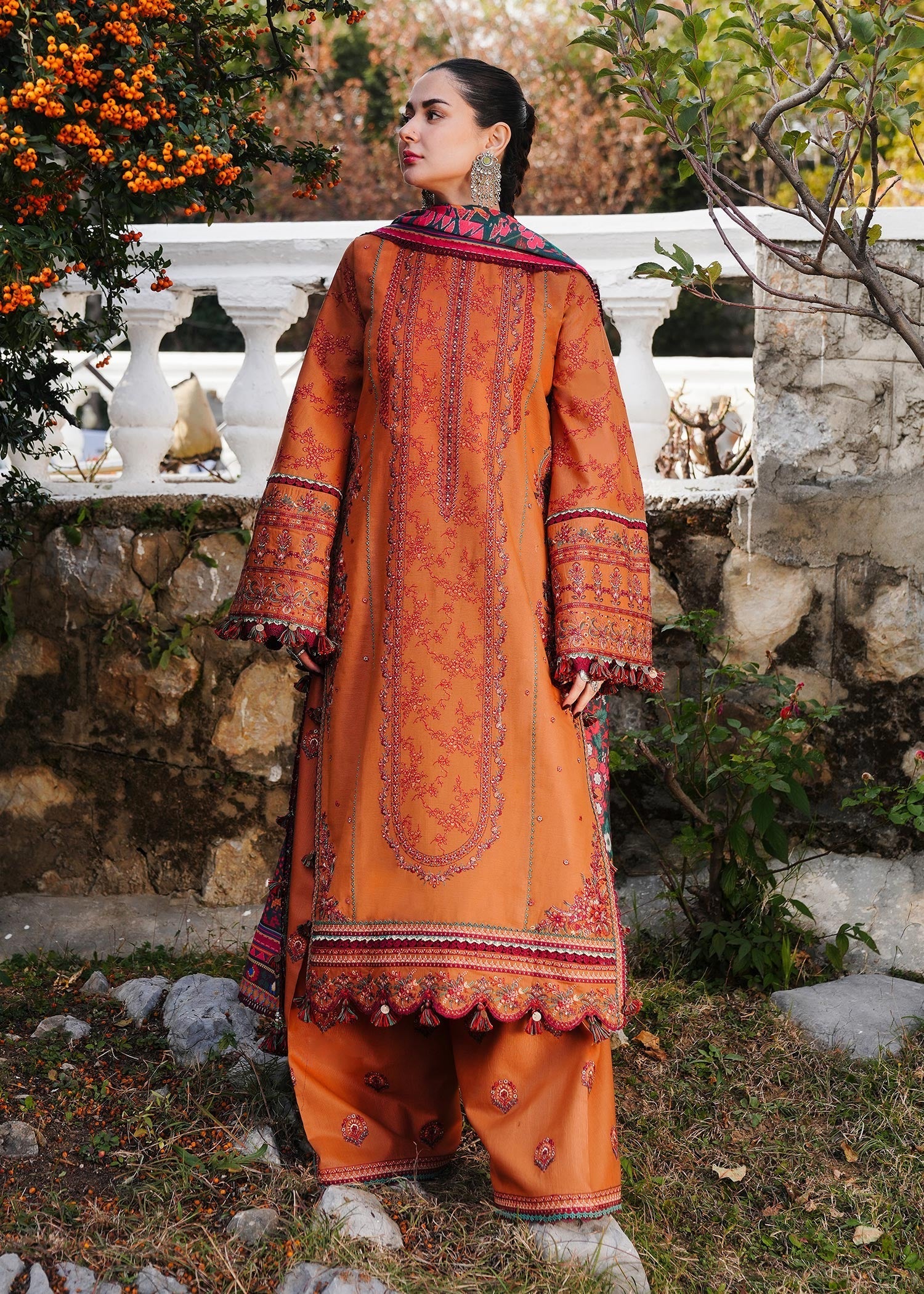 Hussain Rehar | Winter Shawl 24 | Tamar - Official Hussain Rehar stockist in UK - Sakeena London