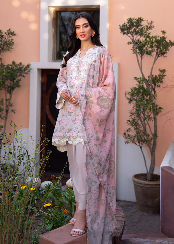 Myeesha | Lamhay Luxury Lawn 25 | Kanwal (Short Shirt) - Official Myeesha stockist in UK - Sakeena London