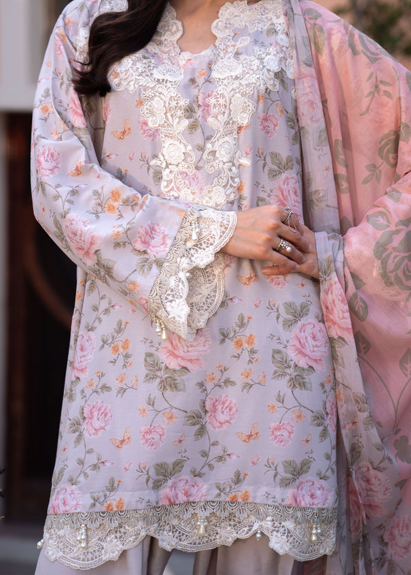 Myeesha | Lamhay Luxury Lawn 25 | Kanwal (Short Shirt) - Official Myeesha stockist in UK - Sakeena London
