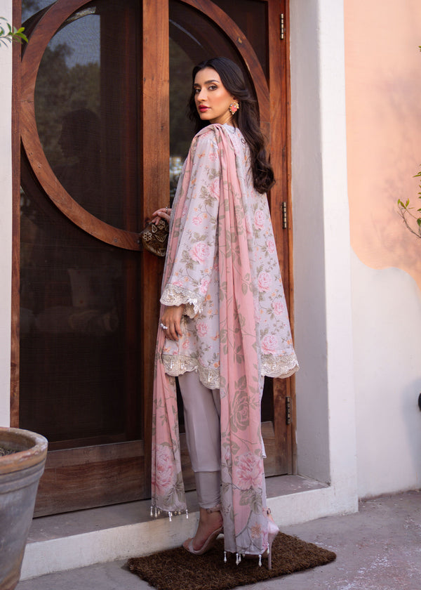 Myeesha | Lamhay Luxury Lawn 25 | Kanwal (Short Shirt) - Official Myeesha stockist in UK - Sakeena London