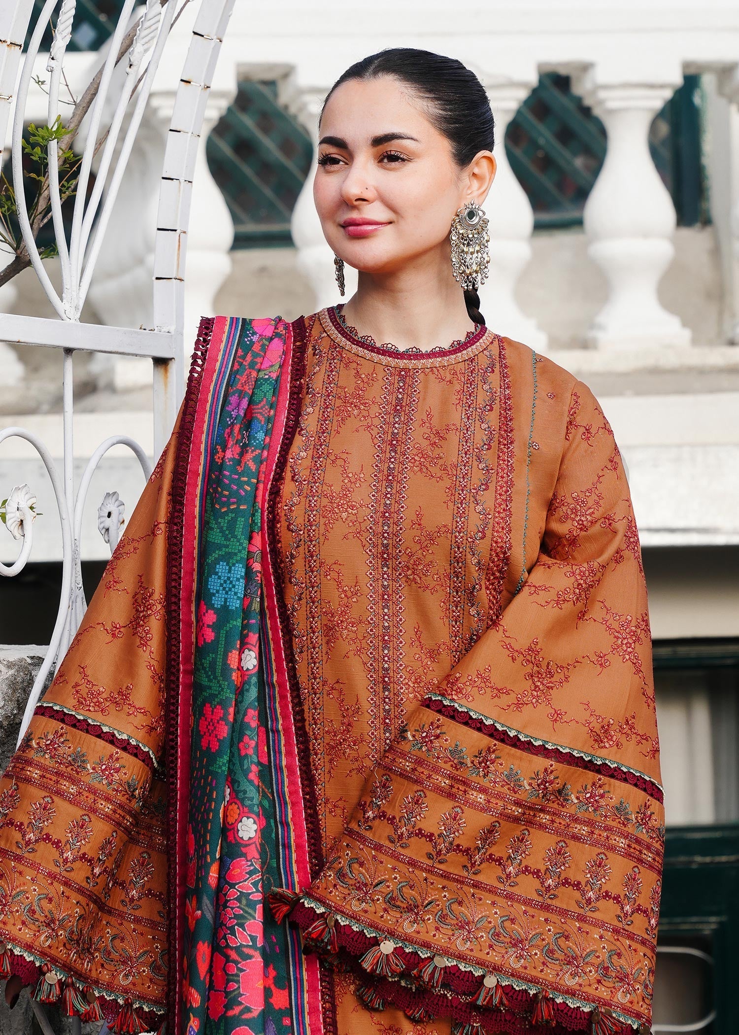 Hussain Rehar | Winter Shawl 24 | Tamar - Official Hussain Rehar stockist in UK - Sakeena London