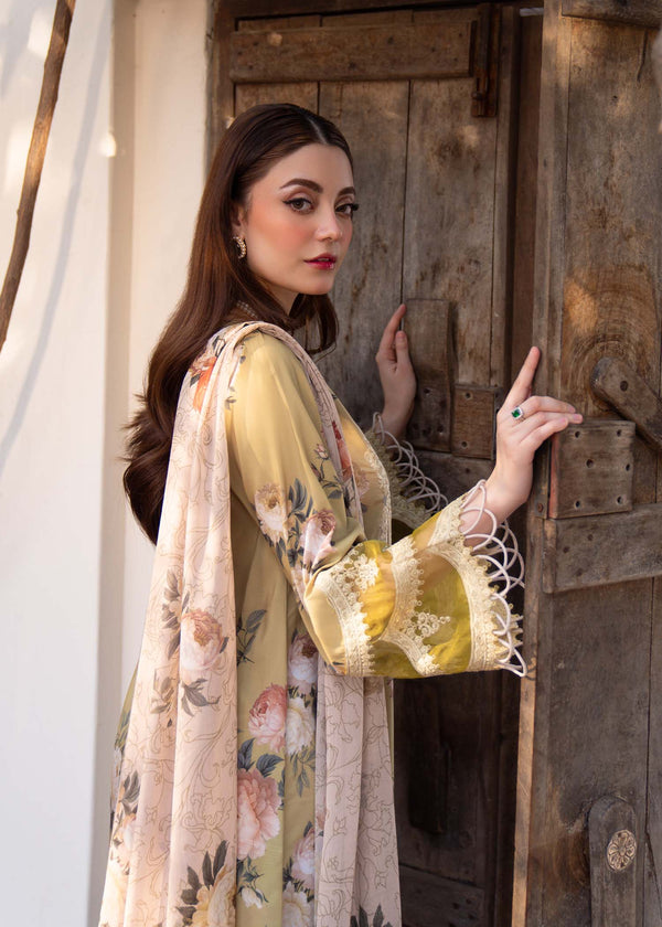 Myeesha | Lamhay Luxury Lawn 25 | Zarnish - Official Myeesha stockist in UK - Sakeena London