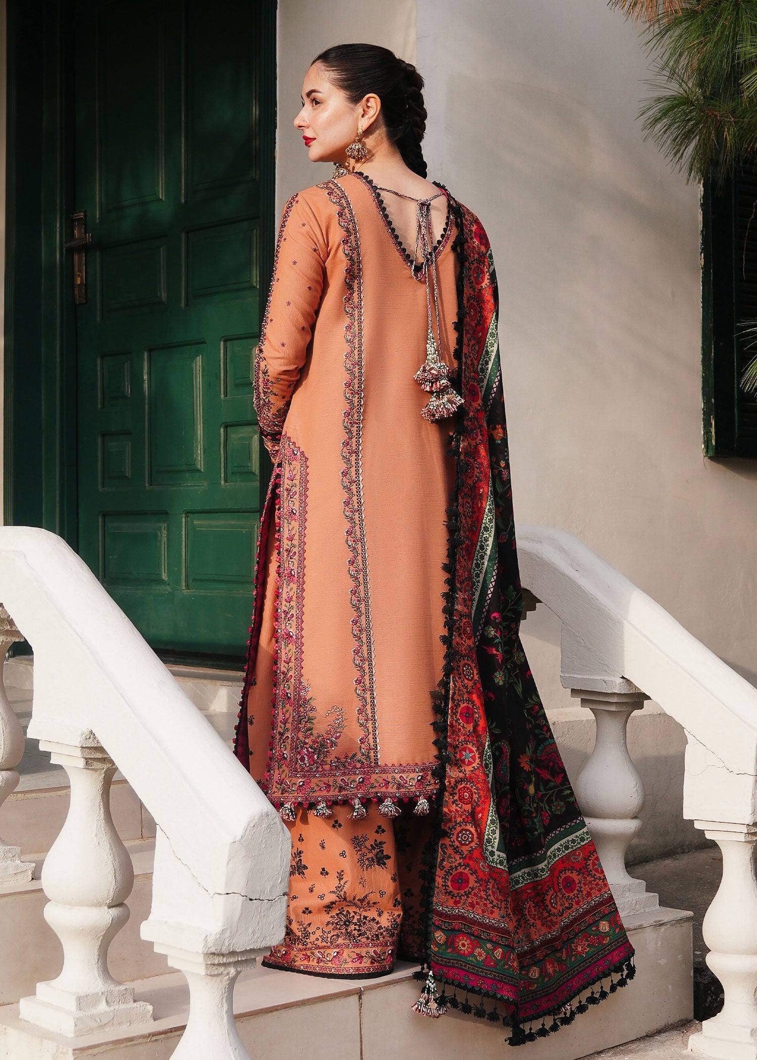 Hussain Rehar | Winter Shawl 24 | Sahira - Official Hussain Rehar stockist in UK - Sakeena London