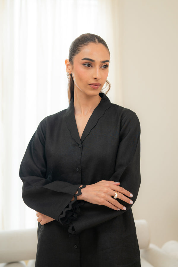 Sahar | Pre Essential Emb Edit | Moonlit Black - Official Sahar stockist in UK - Sakeena London