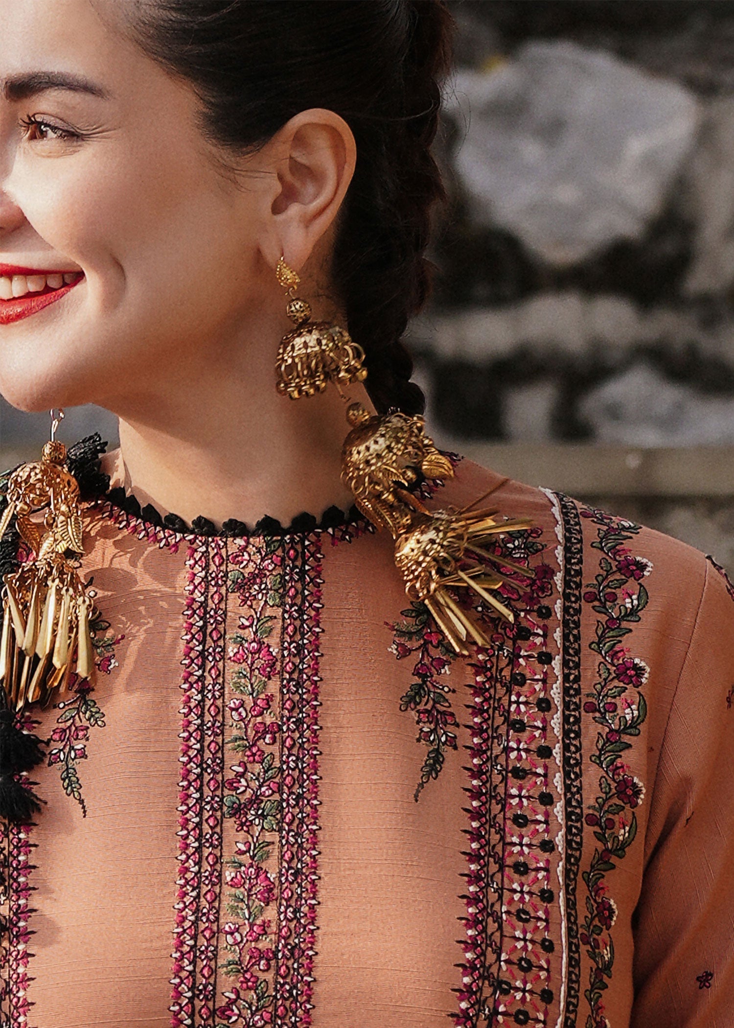 Hussain Rehar | Winter Shawl 24 | Sahira - Official Hussain Rehar stockist in UK - Sakeena London