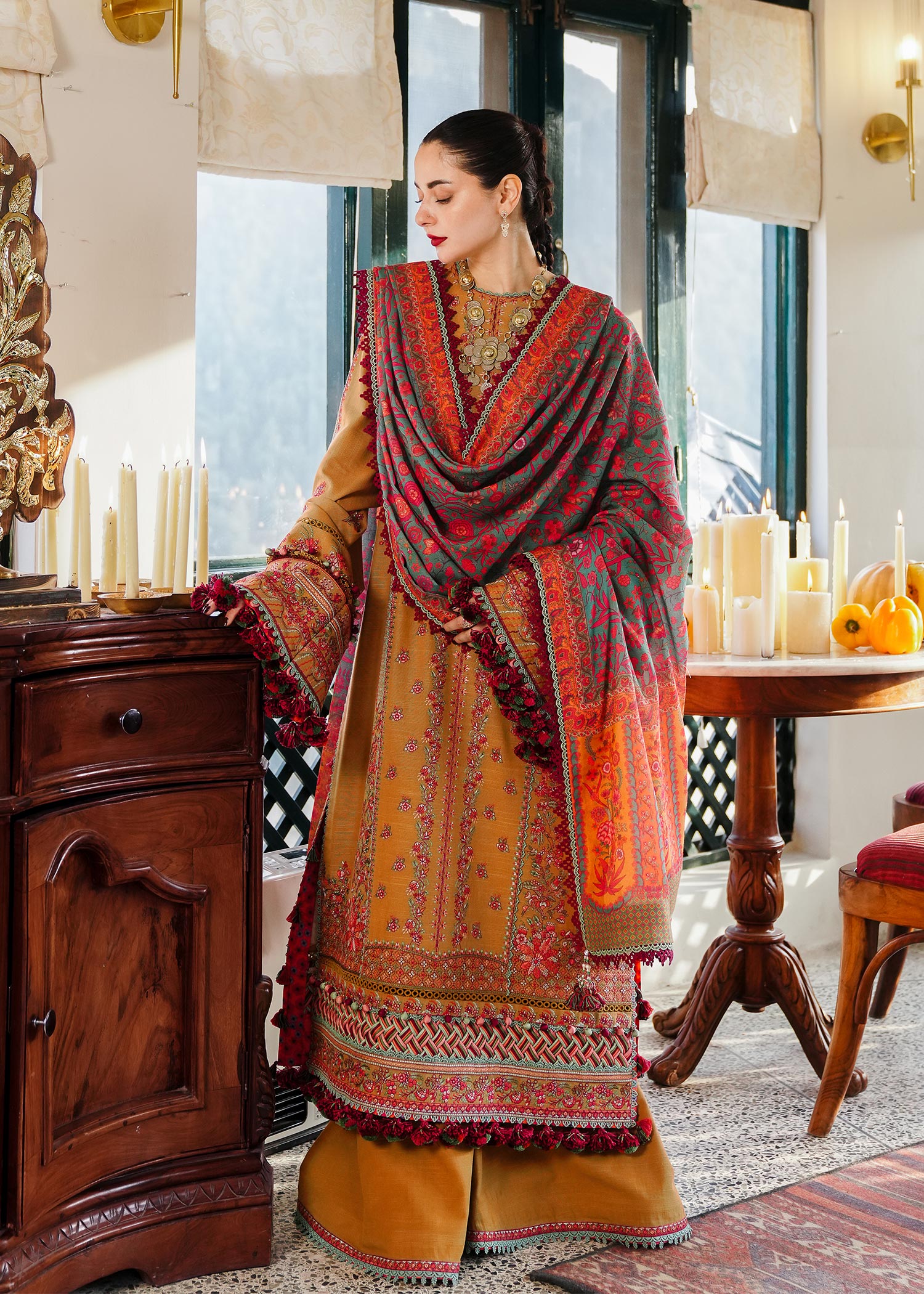 Hussain Rehar | Winter Shawl 24 | Horain - Official Hussain Rehar stockist in UK - Sakeena London