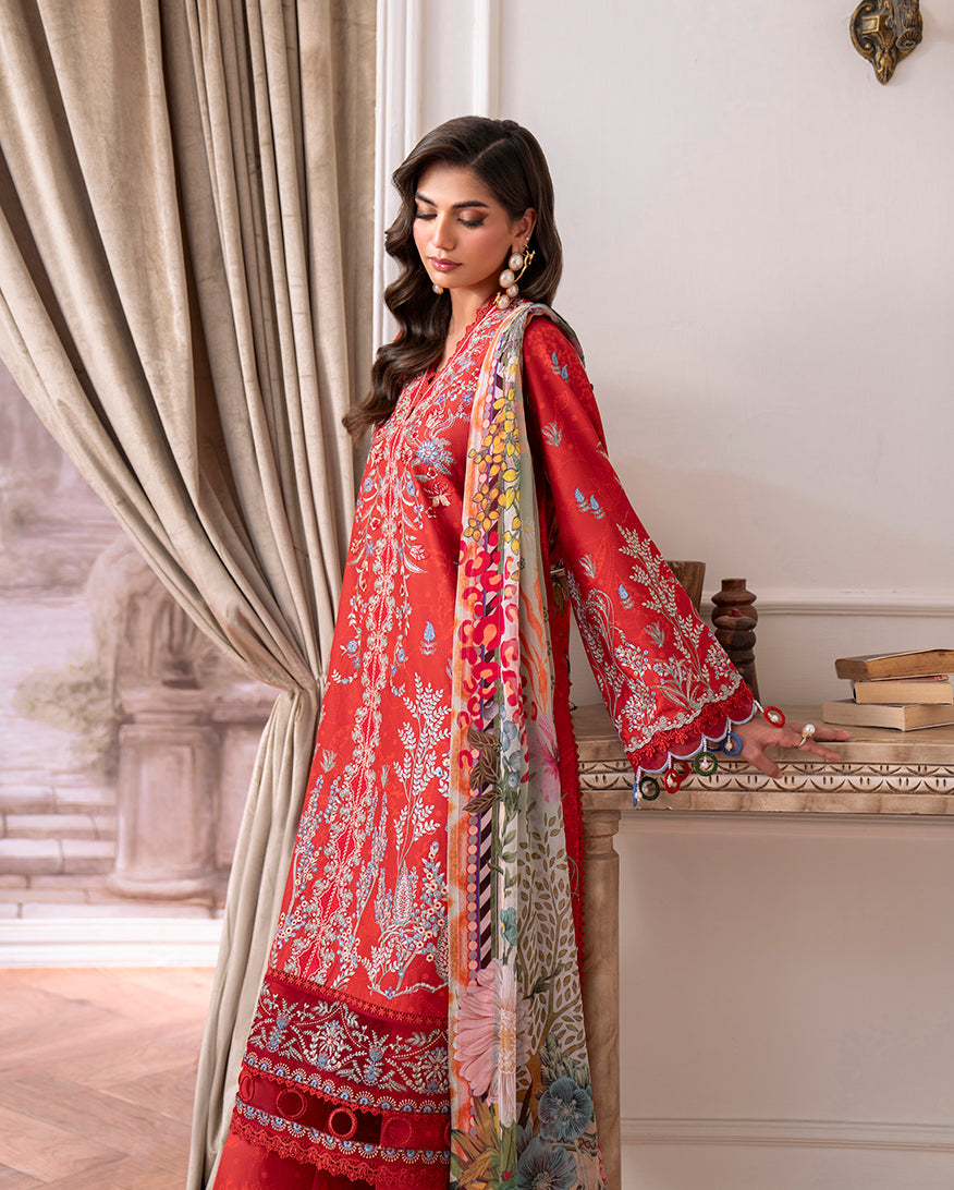 Roheenaz | Aezel Embroidered Cambric | Lyrah - Official Roheenaz stockist in UK - Sakeena London