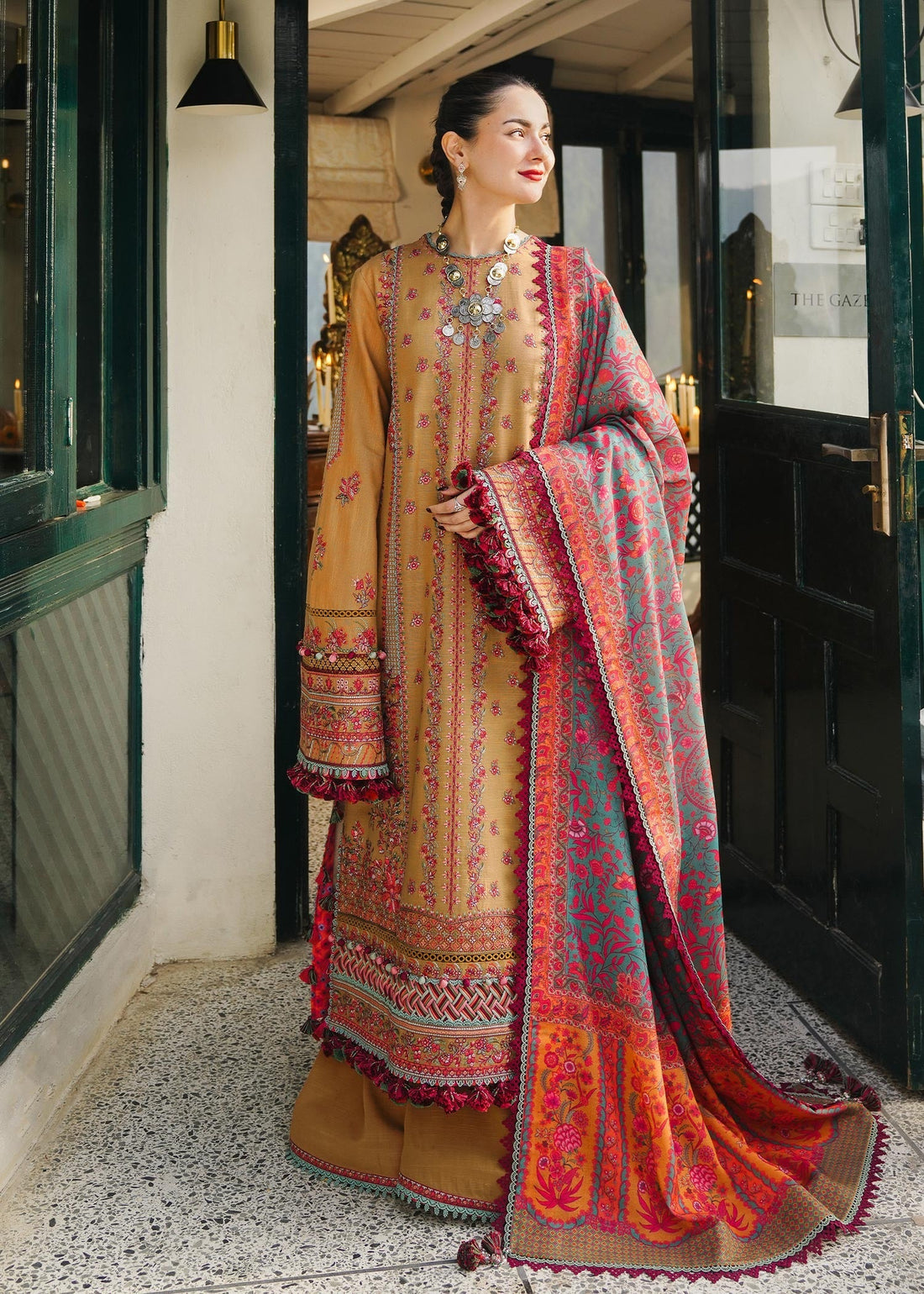 Hussain Rehar | Winter Shawl 24 | Horain - Official Hussain Rehar stockist in UK - Sakeena London