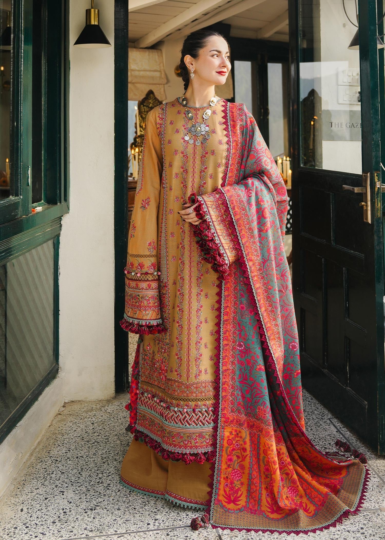 Hussain Rehar | Winter Shawl 24 | Horain - Official Hussain Rehar stockist in UK - Sakeena London
