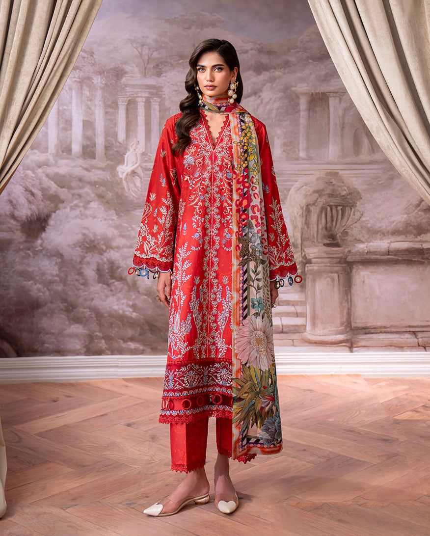 Roheenaz | Aezel Embroidered Cambric | Lyrah - Official Roheenaz stockist in UK - Sakeena London