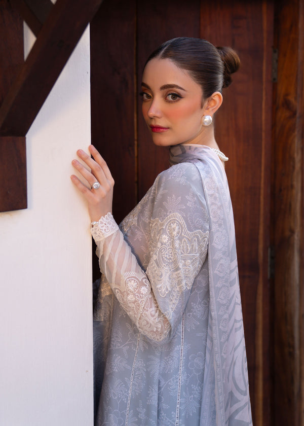 Myeesha | Lamhay Luxury Lawn 25 | Aabroo - Official Myeesha stockist in UK - Sakeena London