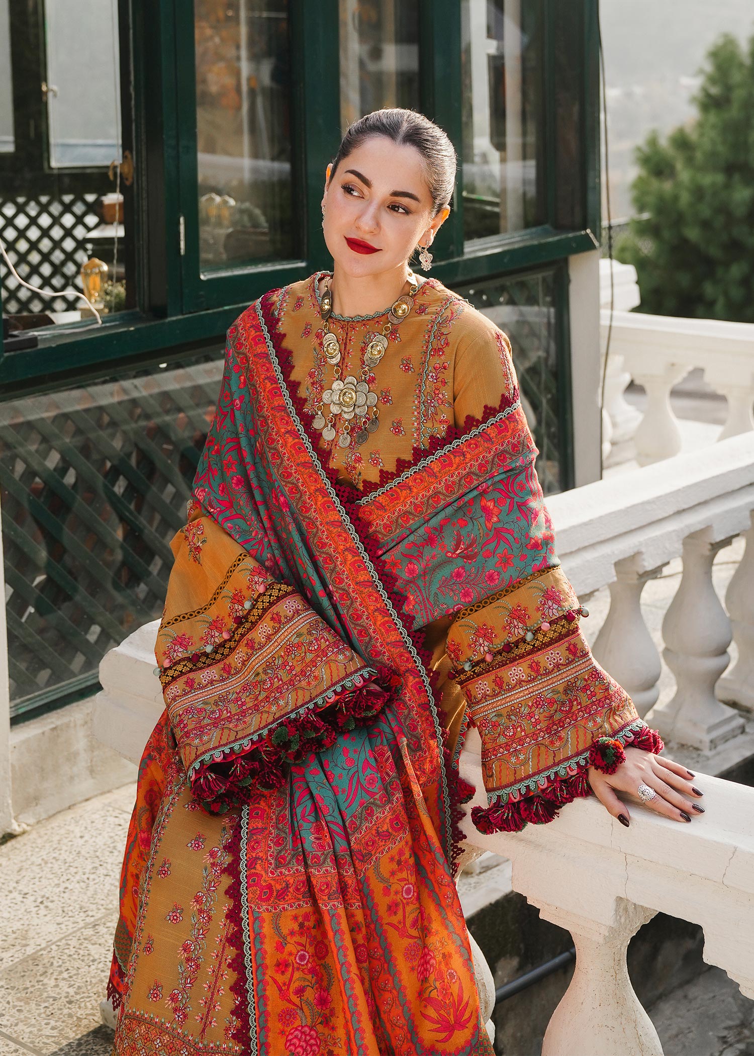 Hussain Rehar | Winter Shawl 24 | Horain - Official Hussain Rehar stockist in UK - Sakeena London