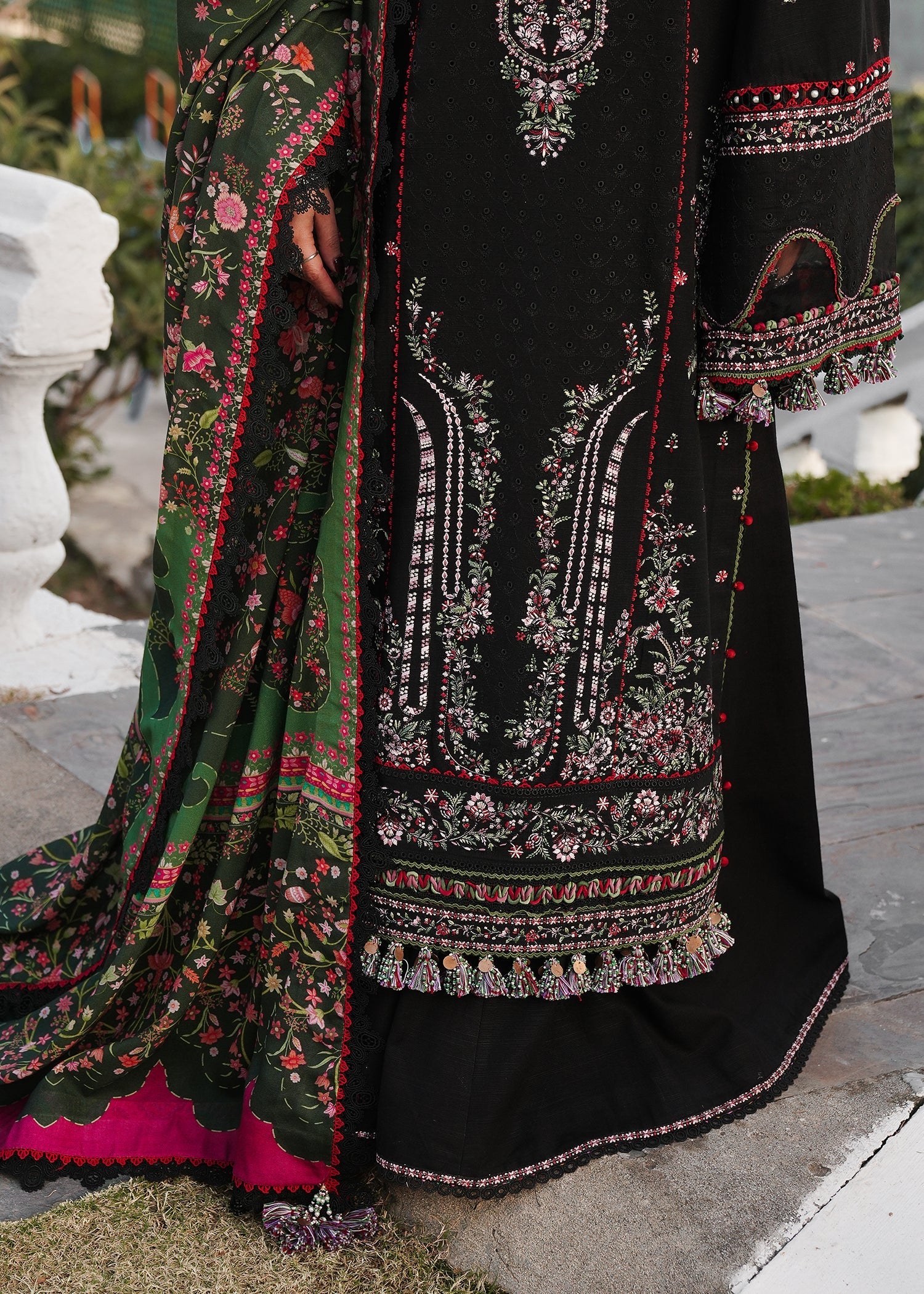 Hussain Rehar | Winter Shawl 24 | Zobia - Official Hussain Rehar stockist in UK - Sakeena London
