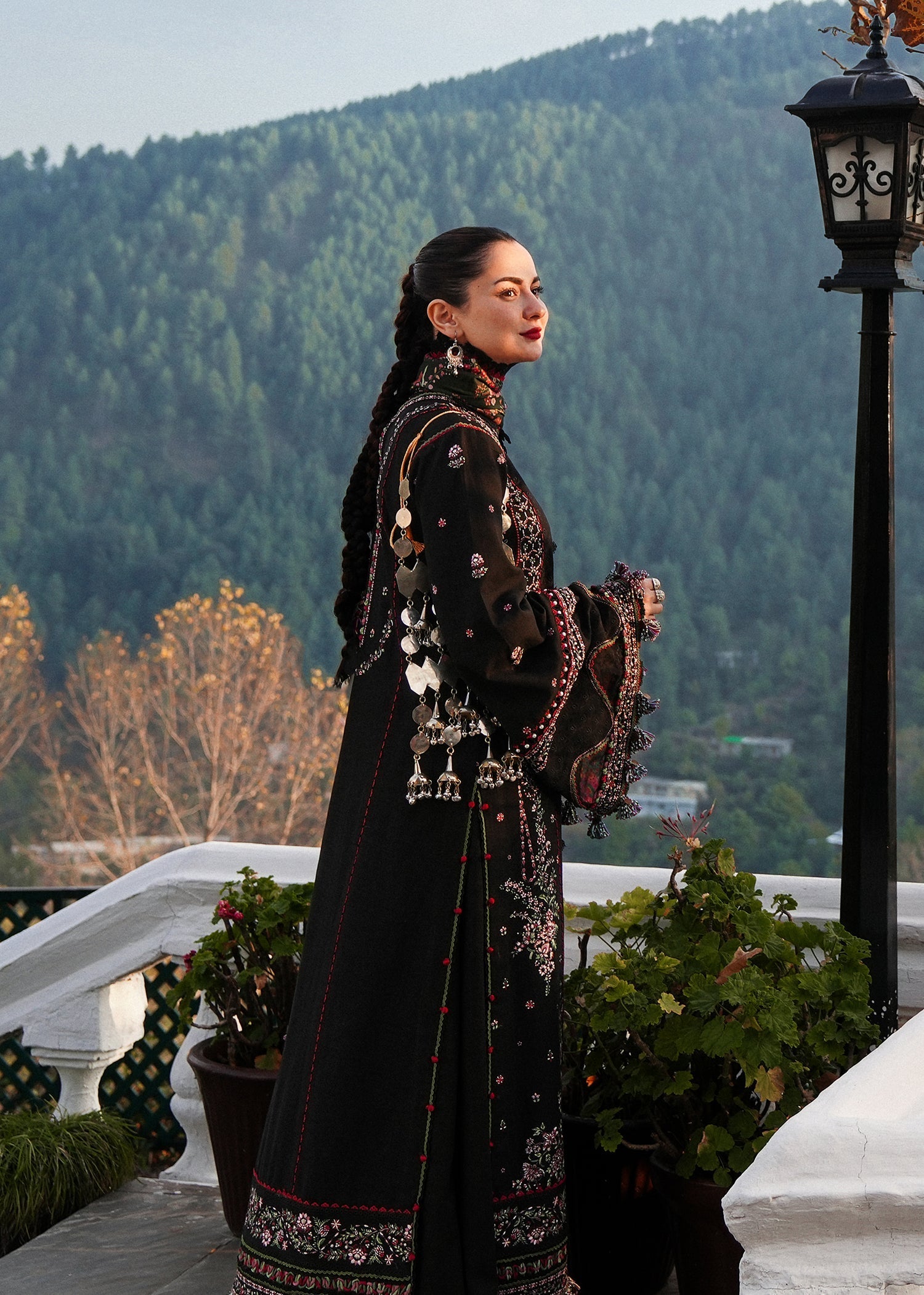 Hussain Rehar | Winter Shawl 24 | Zobia - Official Hussain Rehar stockist in UK - Sakeena London