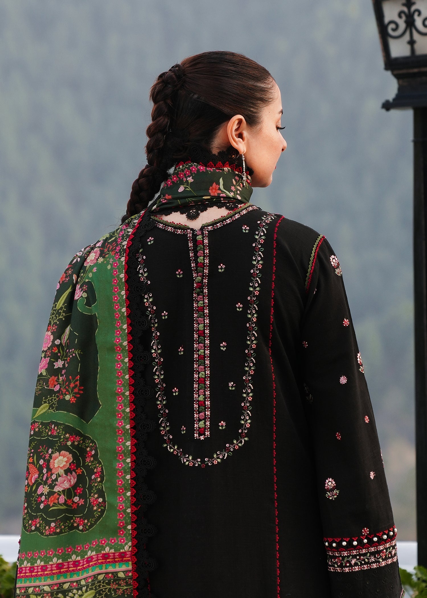 Hussain Rehar | Winter Shawl 24 | Zobia - Official Hussain Rehar stockist in UK - Sakeena London