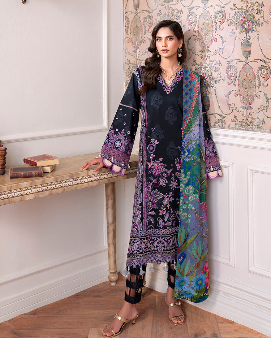 Roheenaz | Aezel Embroidered Cambric | Emera - Official Roheenaz stockist in UK - Sakeena London