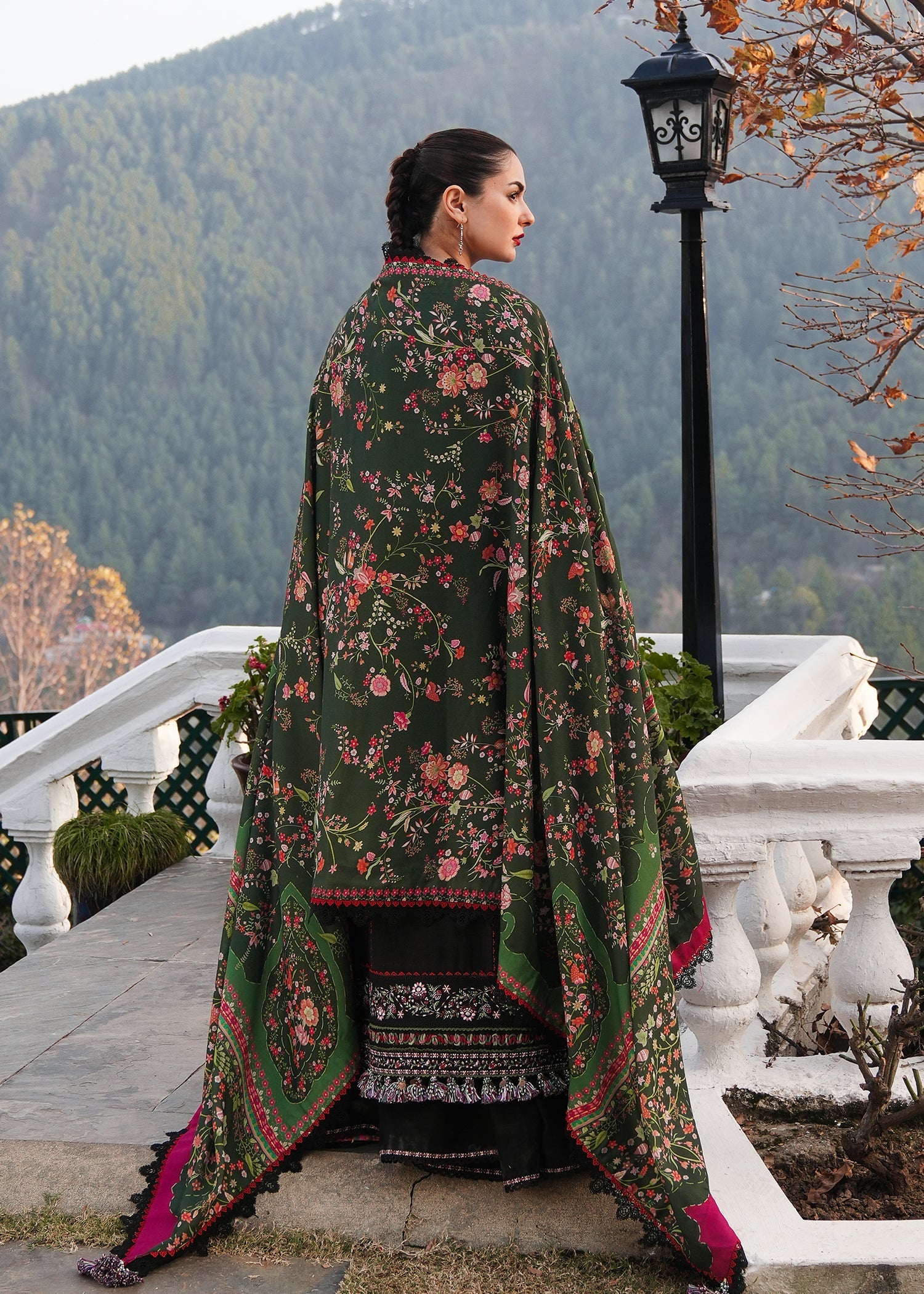 Hussain Rehar | Winter Shawl 24 | Zobia - Official Hussain Rehar stockist in UK - Sakeena London